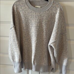 Abercrombie & Fitch Blue and White Cozy Sweater